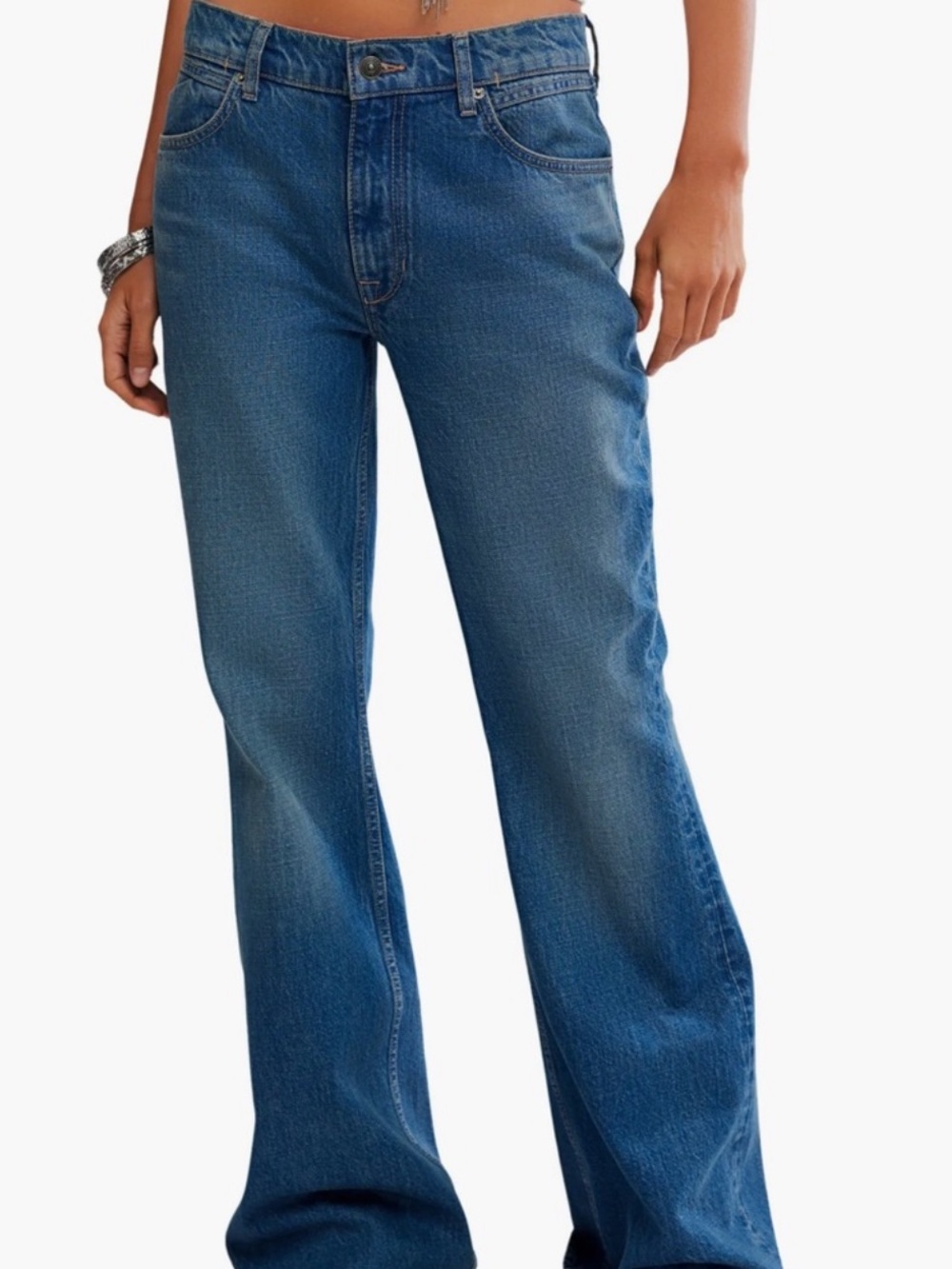 NEW NWOT Free People We The Free Relaxed Wide Leg Jeans Pants. Size 29.